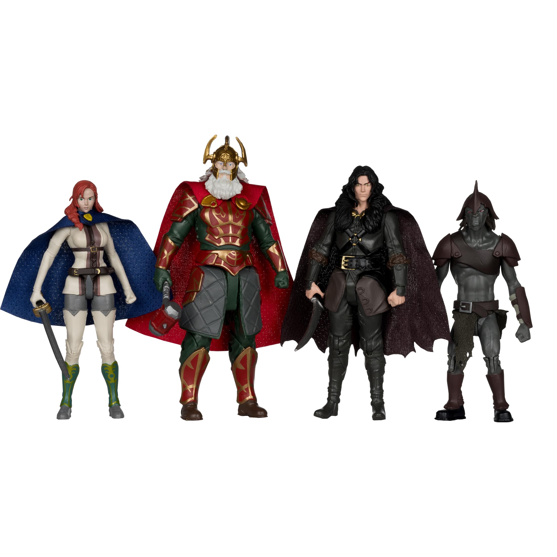 McFarlane Toys - Il Signore degli Anelli: La Guerra dei Rohirrim 4 pollici Action Figure Etichetta Oro Confezione da 4