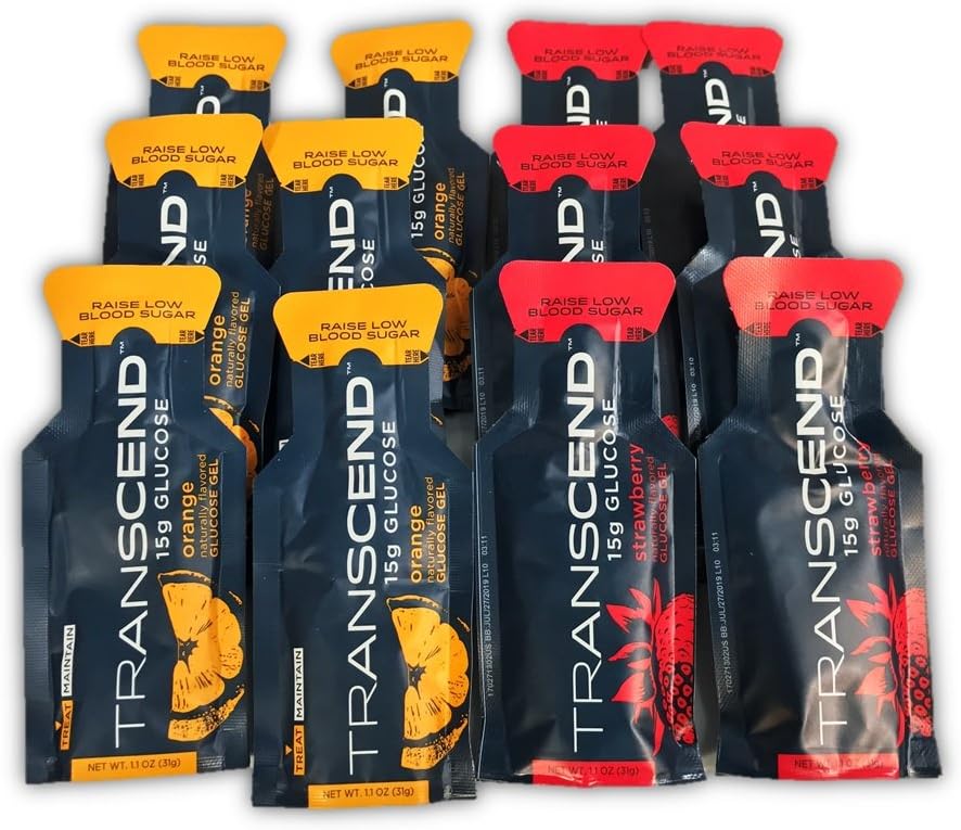 FirstAidGlobal.com Alitaver Transcend 15g Glucose Gel - Orange & Strawberry Assortment (12)