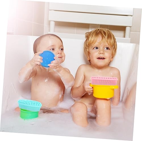 Miniatura 6 de NOLITOY Cepillo de baño suave para limpieza de la piel, 2 piezas, promueve el desarrollo sensorial, la unión emocional para una estimulación táctil