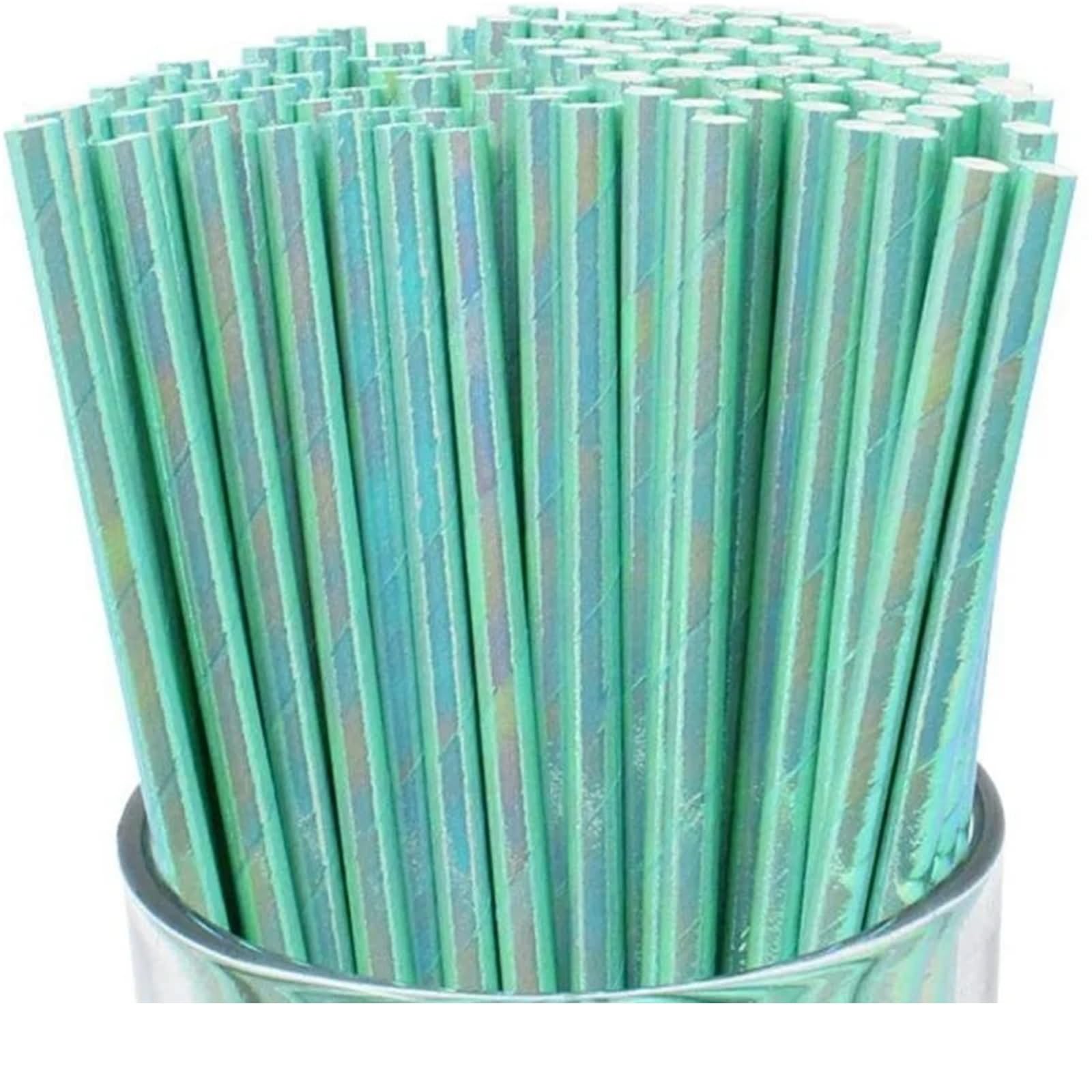 Pajitas de papel for beber, 250 unids/bolsa, pajitas de papel desechables for fiesta, suministros for fiesta de cumpleaños, Baby Shower, boda(Blue)