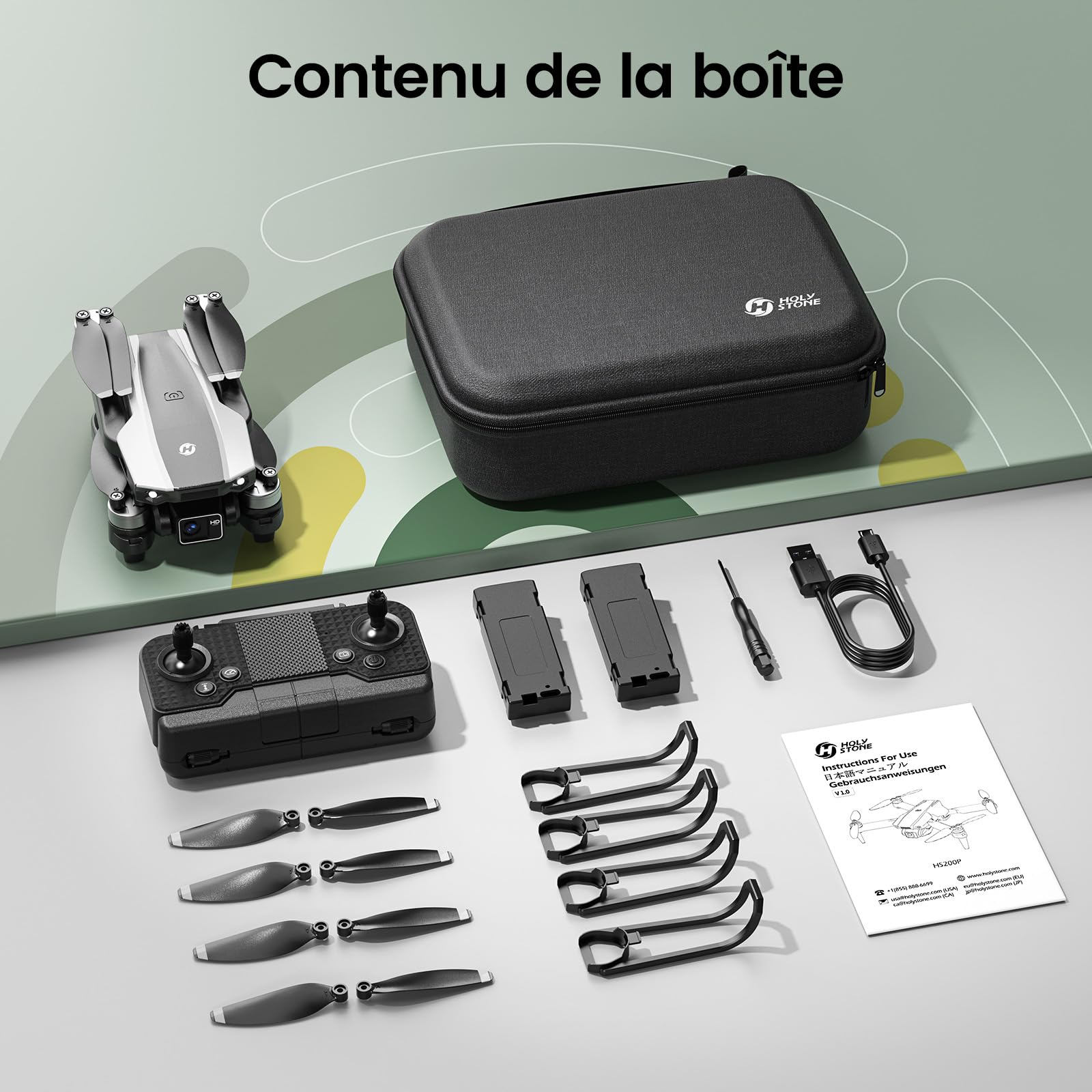 Holy Stone HS200P Drone avec Caméra 1080P pour Enfants et Débutants