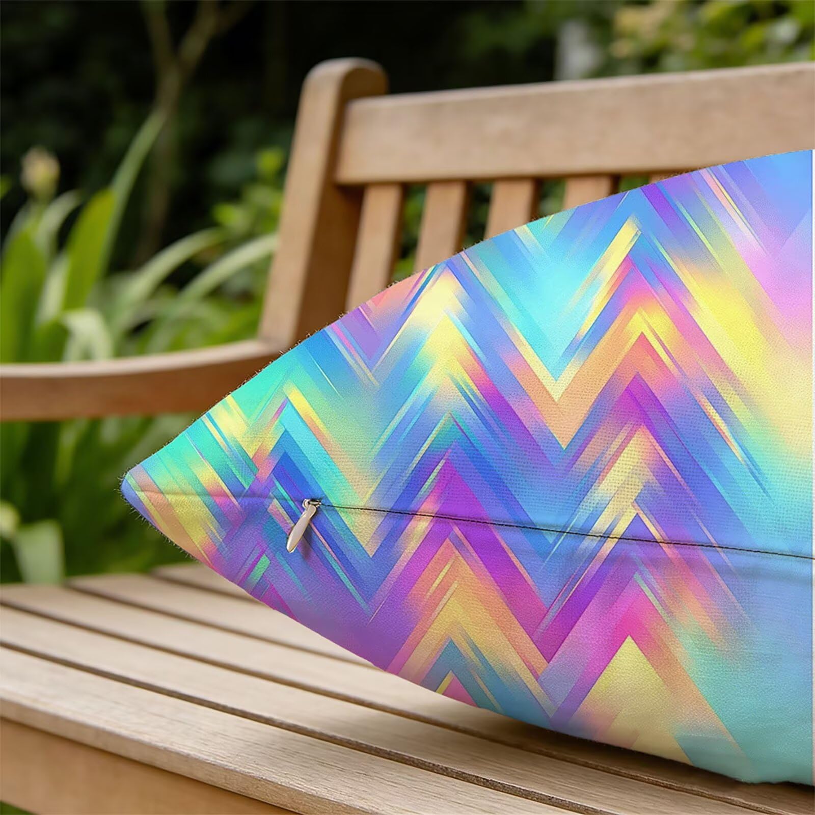 Housse de Coussin Canapé Couleur 55x55cm Exterieur Impermeable Abstrait Taie D'oreiller Décoratif Aesthetic Housse Coussin Decoration pour Chambre Sofa Jardin Balcon Terrasse Lot de 2. Q-559
