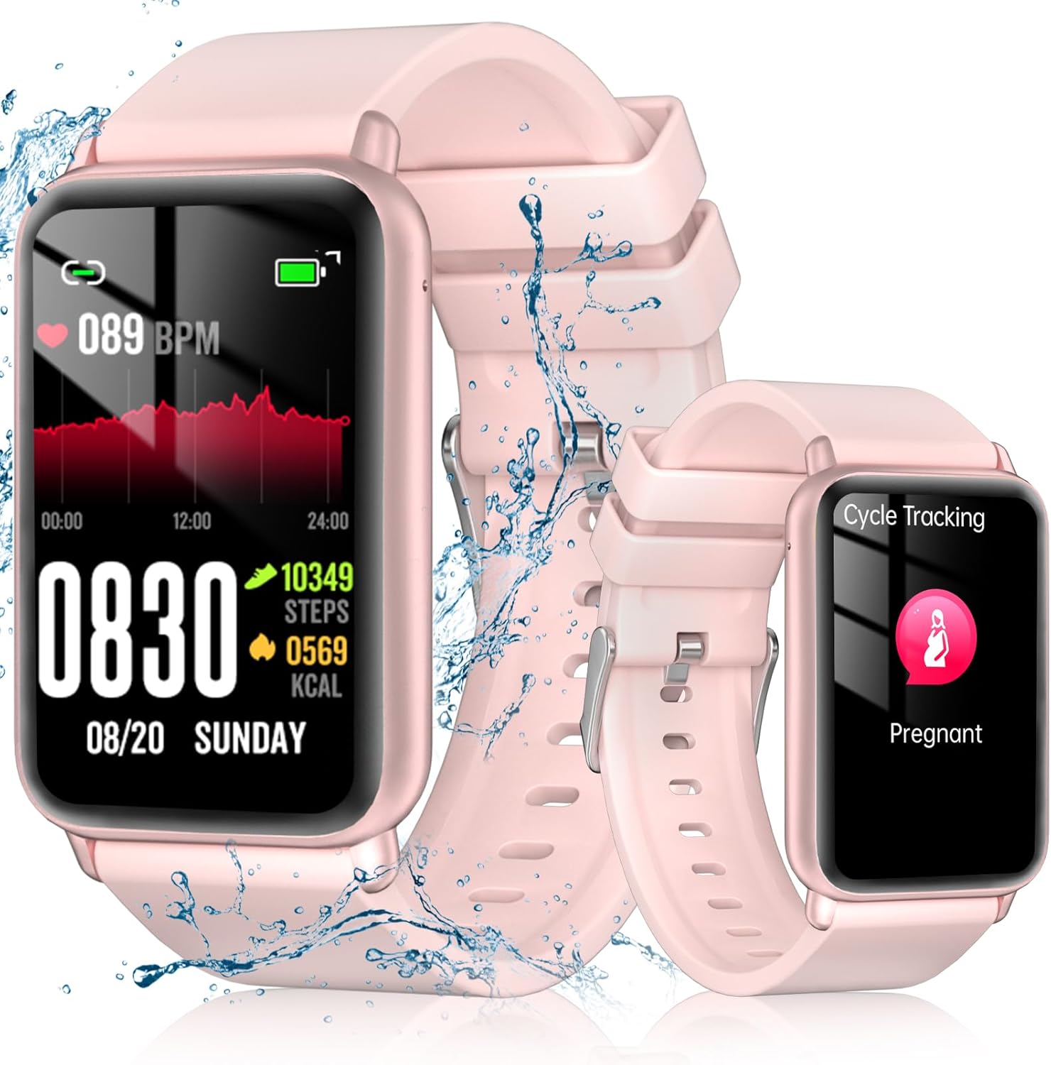 LOREVIYA Blood Pressure Watch, Fitness Tracker, Health Watches for Men/Women