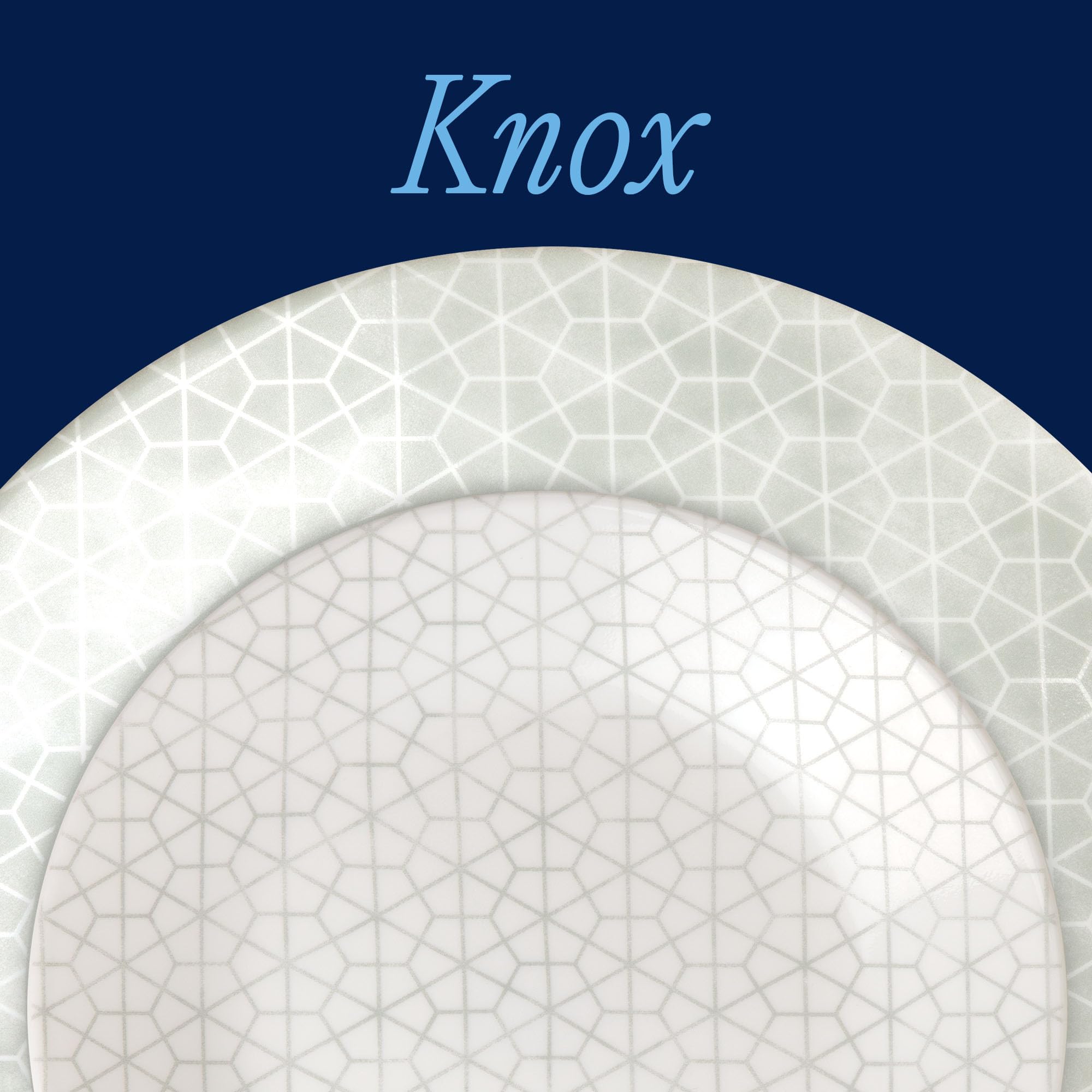 Corelle Vitrelle 18-teiliges Geschirrset aus Glas, Service für 6 Personen, dreilagig, splitter- und rissfest, Glasteller- und Schüssel-Sets, Knox