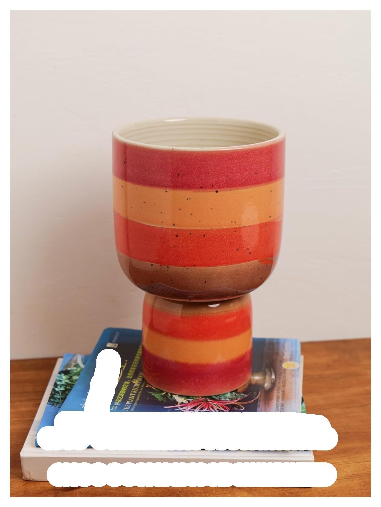 Donice ogrodowe Ceramiczna donica na rośliny z otworem drenażowym Nowoczesna dekoracyjna pomarańczowymi kwiatami soczystą orchideę ozdobne