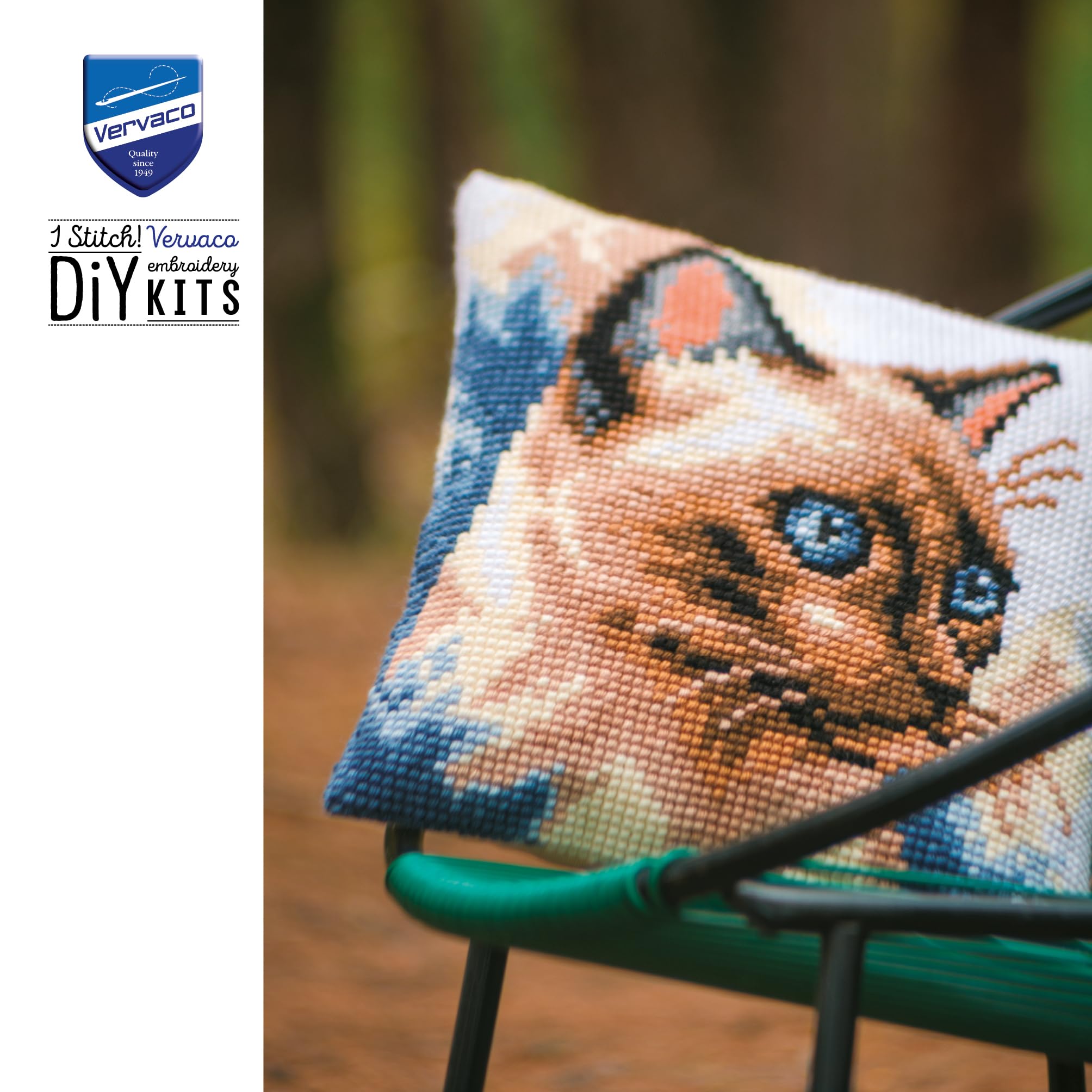 Vervaco Punto De Cruz Kit Cojin Decorativo Gato siamés Manualidades Adultos Decoracion Bordar Kit Principiantes Completo DIY Bordado Creativo Regalo ca. 40x40 cm Cross Stitch Embroidery40 x 40 cm