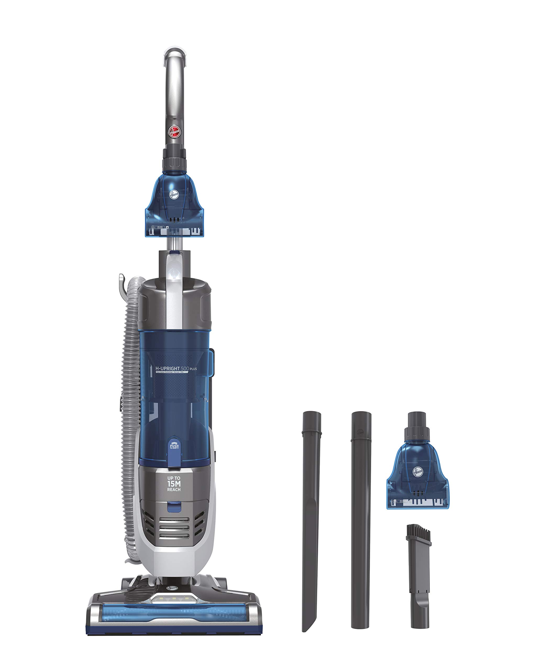 Hoover Upright Vacuum Cleaner, HU500SGP, Pets, Floor Sensor, No loss of suction, HEPA, Multi-cyclonic, H-UPRIGHT 500 Plus Pets