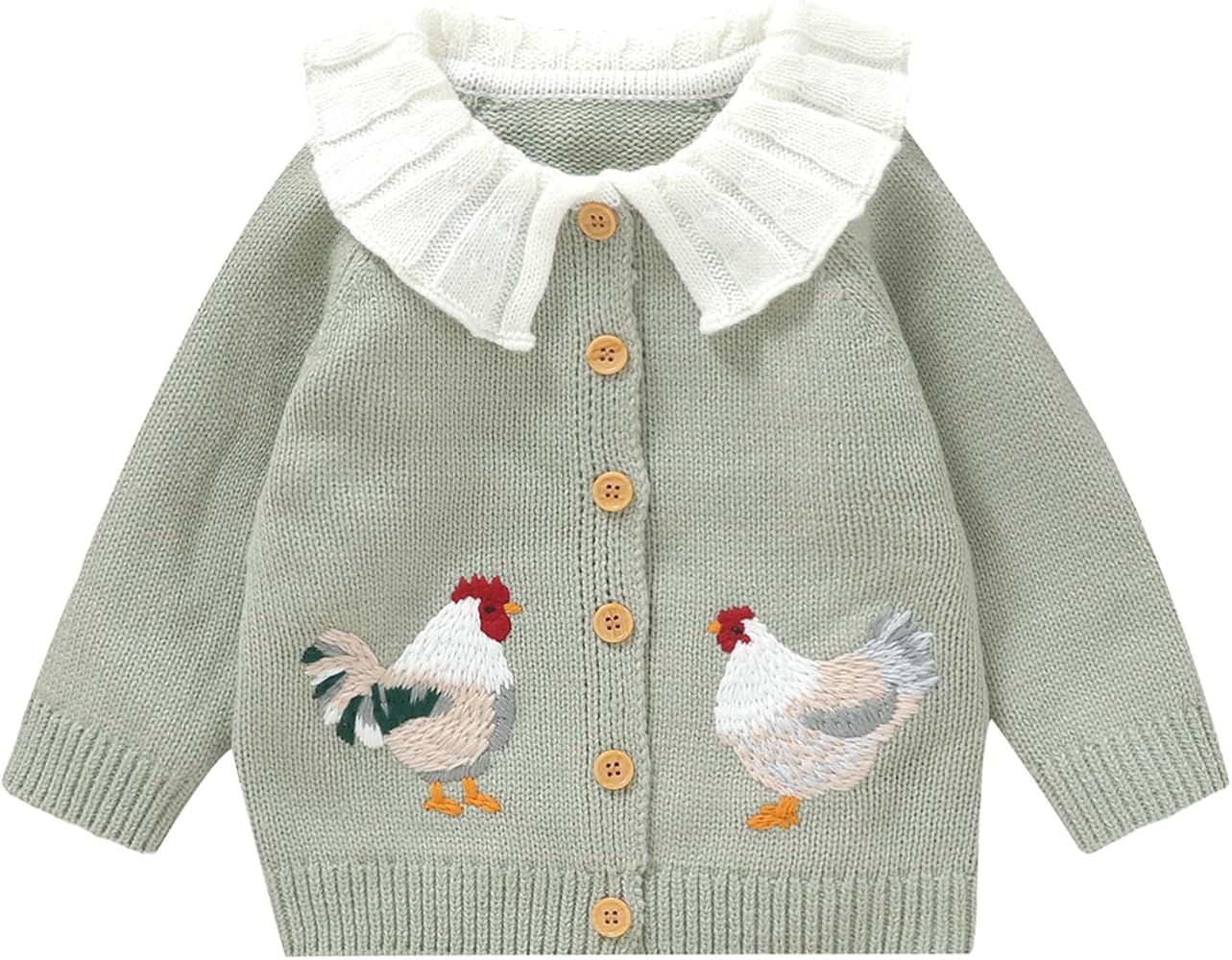 Amazon.com: Infant Baby Girl Knitted Cardigan Sweaters Rooster