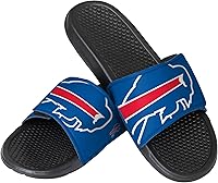 Vista 12 de FOCO mens NFL Team Cropped Big Logo Shower Sport Slide Flip Flop Sandals