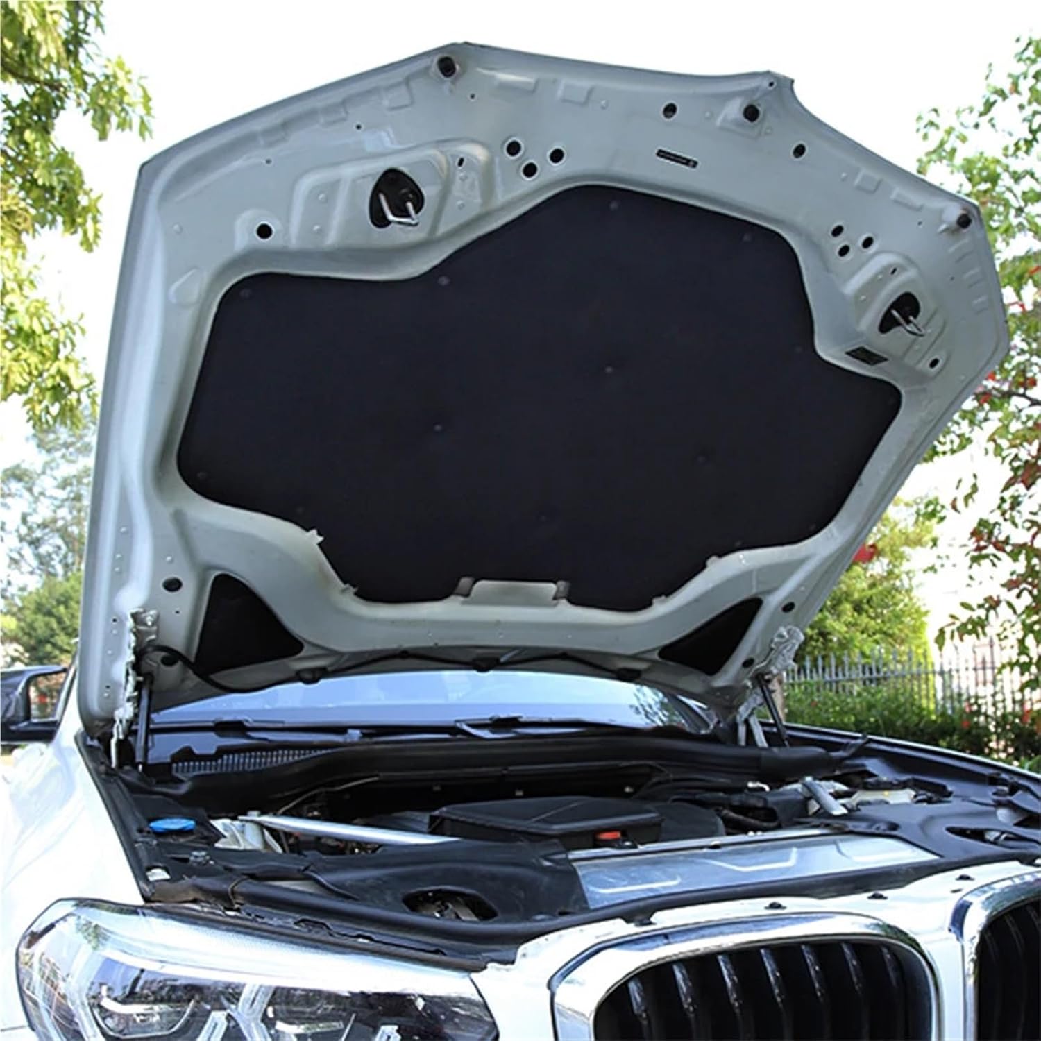 Compatible For BMW X3 G01 X4 G02 2018 2019 2020 2021 22 Auto Engine Hood Sound Heat Insulation Cotton Soundproofing Cover Car Accessories(03)