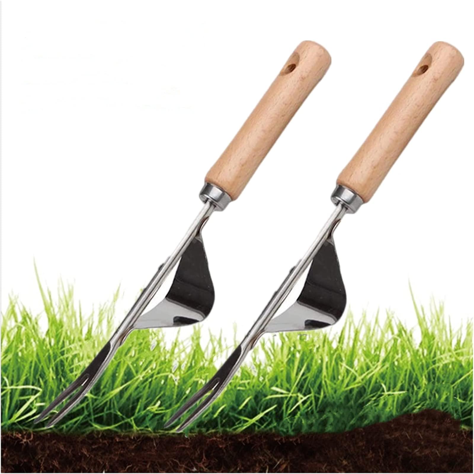 Worth Garden Manual Hand Weeder Stainless Steel Weed