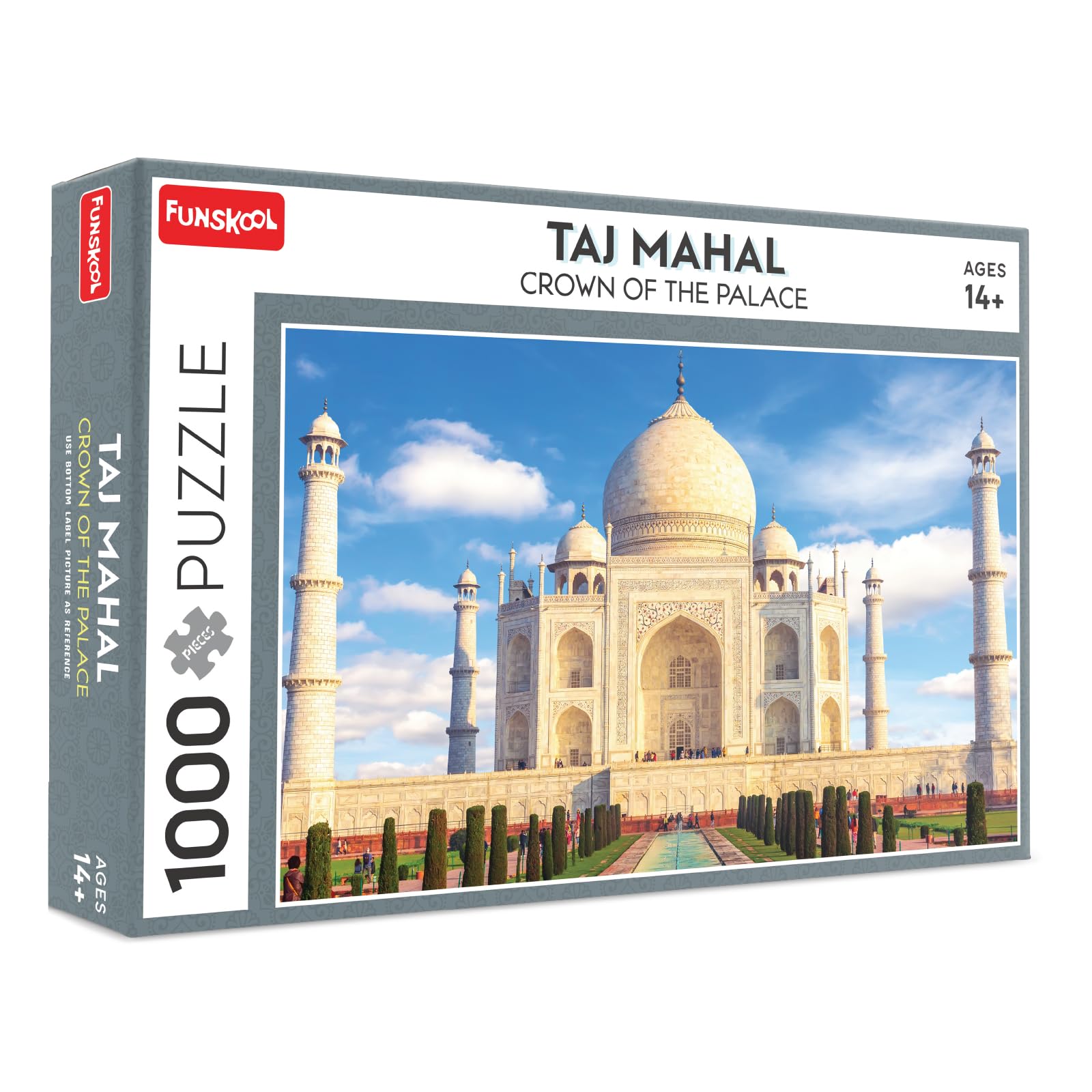 Funskool Play & Learn-Taj Mahal,Educational,1000 Pieces,Puzzle,for 14 Year Old Kids and Above,Toy - Multicolor-picture-26