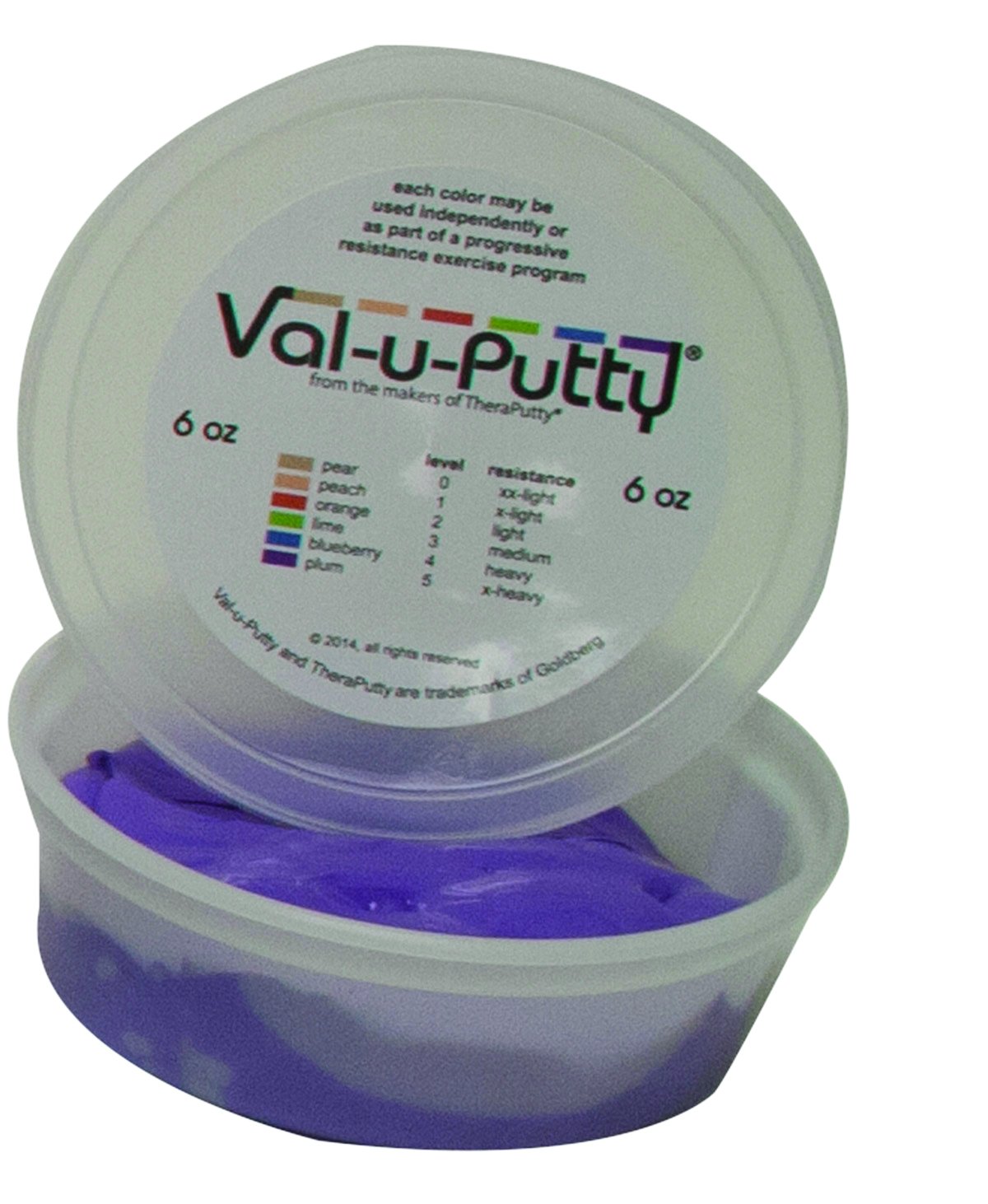 Fabrication Enterprises 10-3935 Val-U-Putty Exercise Putty, Plum(X-Firm), 6 oz.