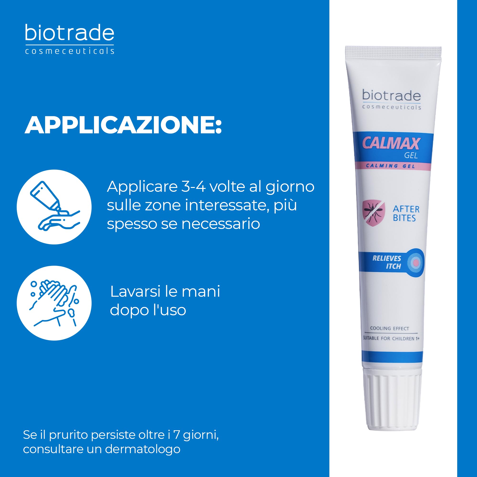 Calmax Gel Lenitivo Dopo Punture di Insetti e Piante – Sollievo Immediato da Prurito e Irritazioni