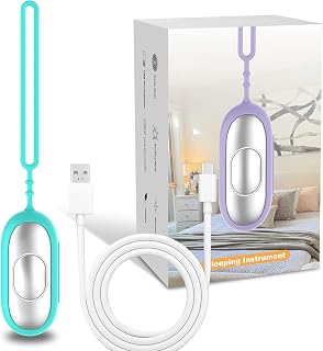 Handheld Sleep Aid Device- Sleep Anxiety Device for Relieving Anxiety and Stress, Improves Slumber for Adults and Students, 5 Adjustable Levels, USB Rechargeable, Easy to Carry(Orange & Blue) (Blue)