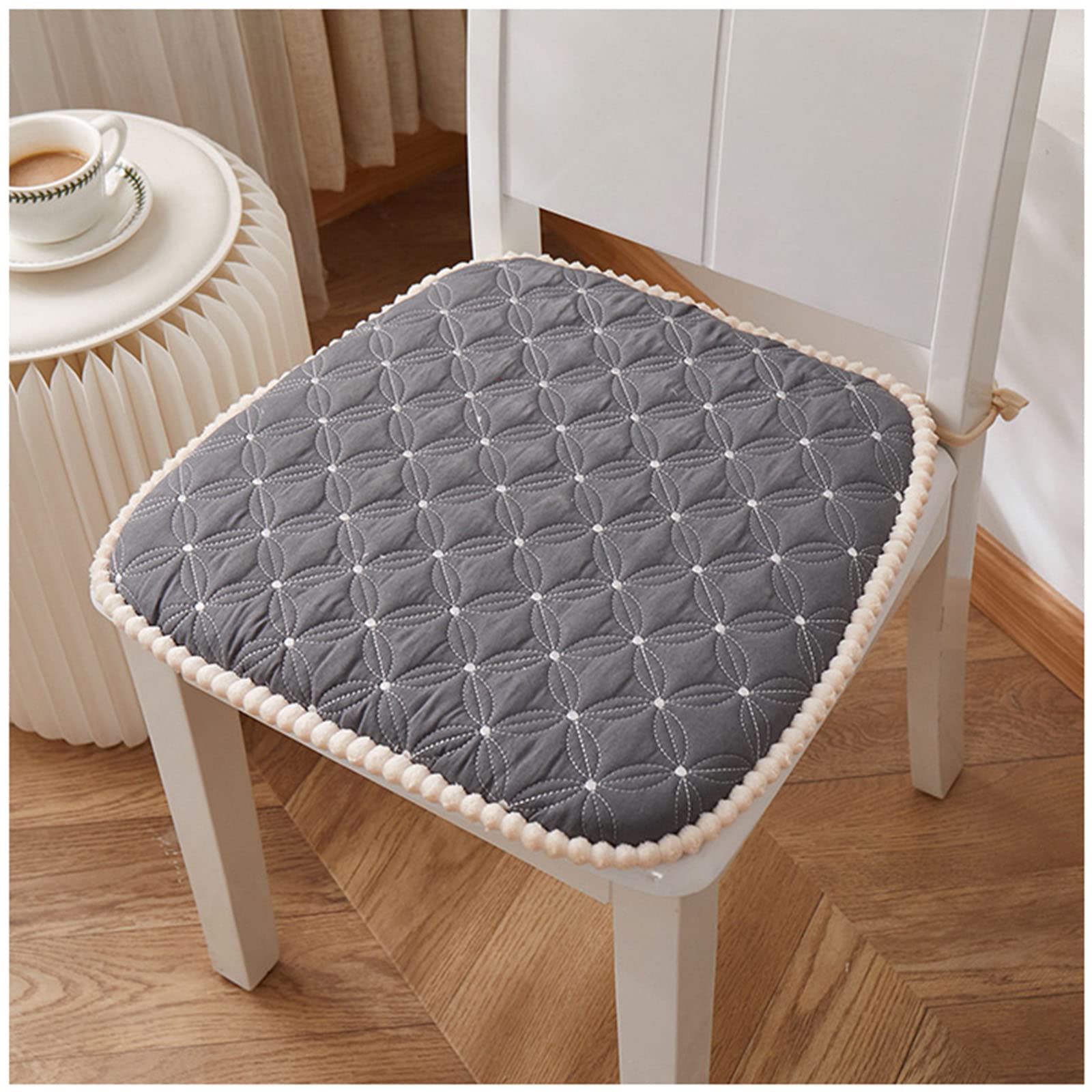 Cojines de asiento ergonómicos de espuma de memoria ZTGL lavables para jardín Grey b