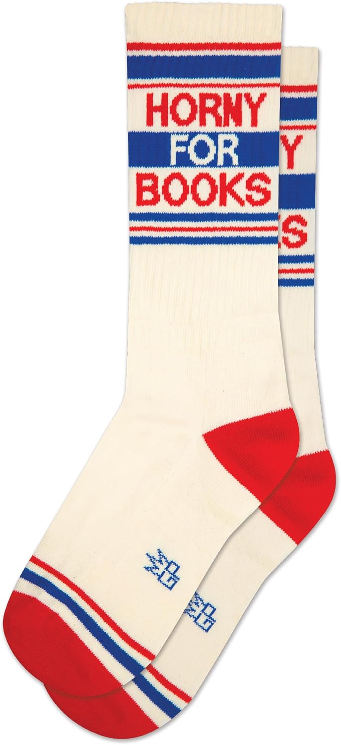 Gumball Poodle Novelty Gift Socks for Men, Women and Teens, Unisex Gym Crew Socks (Made in the USA)