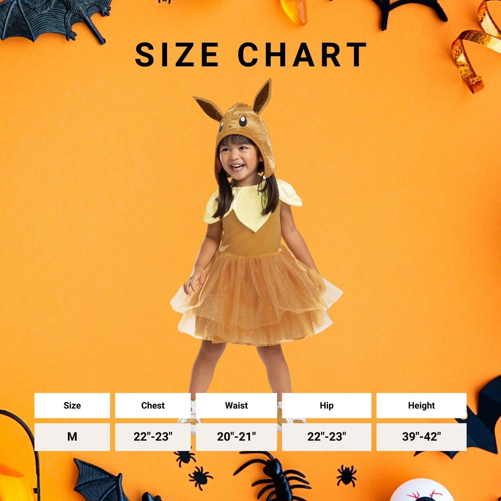 DISGUISE 192995112308 EEVEE TUTU TODDLER DRESS Pokemon akcesoria, brązowy, jeden rozmiar