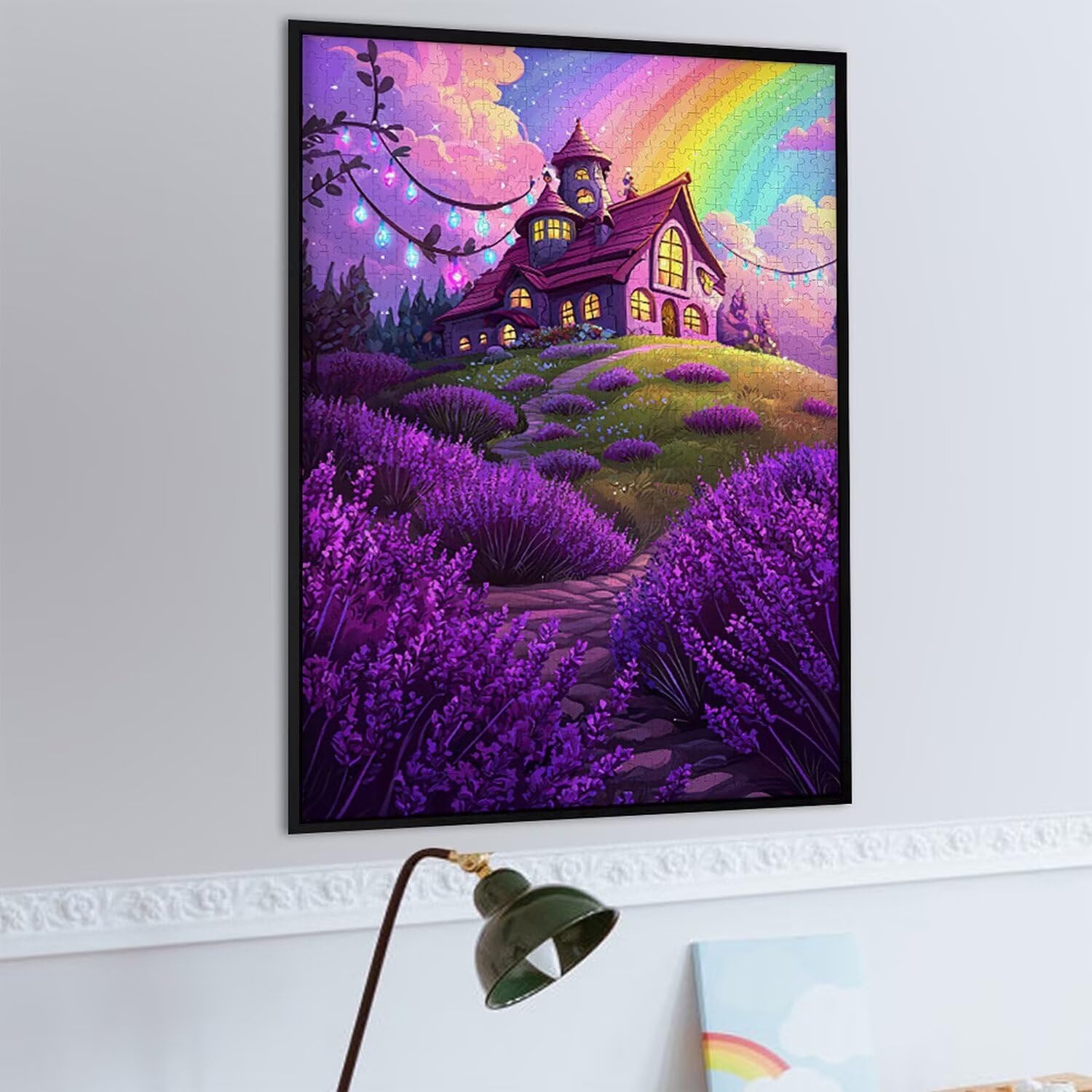 1500 Pezzi di Puzzle, Lavanda1500 Pezzi di Puzzle per Adulti, Regalo di Anniversario, Regalo di Natale, Decorazione Della Casa, Prevenzione Della Degenerazione Cerebrale Negli Anziani v-923