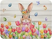 Vista 138 de Tapete de secado de platos con diseño de pájaro rojo de Feliz Navidad, absorbente y de secado rápido, protector para encimera de cocina, 18 x 24