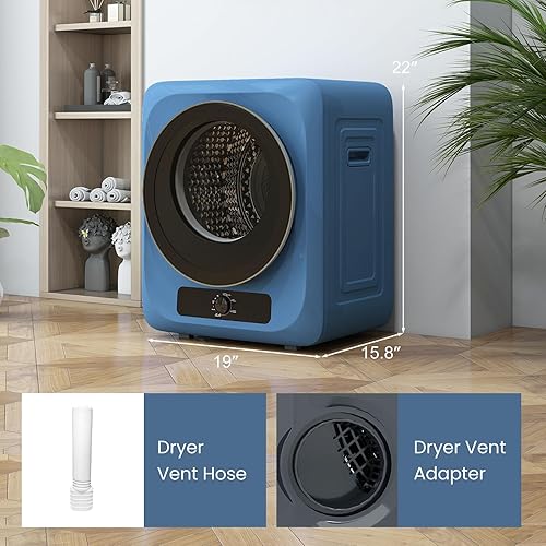 Miniatura 8 de Auertech Combo de lavadora y secadora portátil, lavadora de doble tina de 28 libras, secadora de ropa compacta de 1.5 pies cúbicos, lavadora y