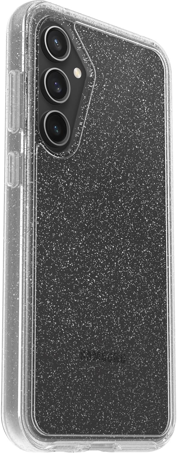 OtterBox Galaxy S23 FE (Only) - Symmetry Clear Series Case - Stardust (Clear/Glitter) - Ultra-Sleek - Wireless Charging Compatible - Raised Edges Protect Camera & Screen - Non-Retail Packaging