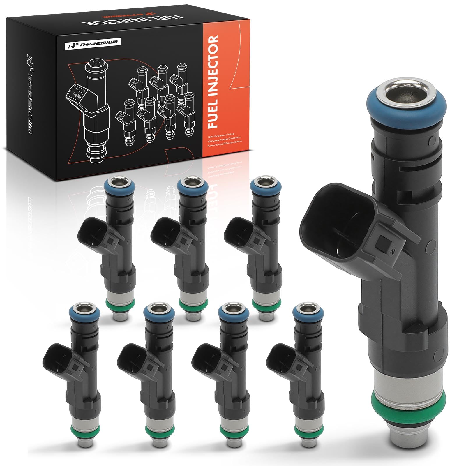 Amazon.com: A-Premium 4 Holes Fuel Injectors Set of 8 Compatible