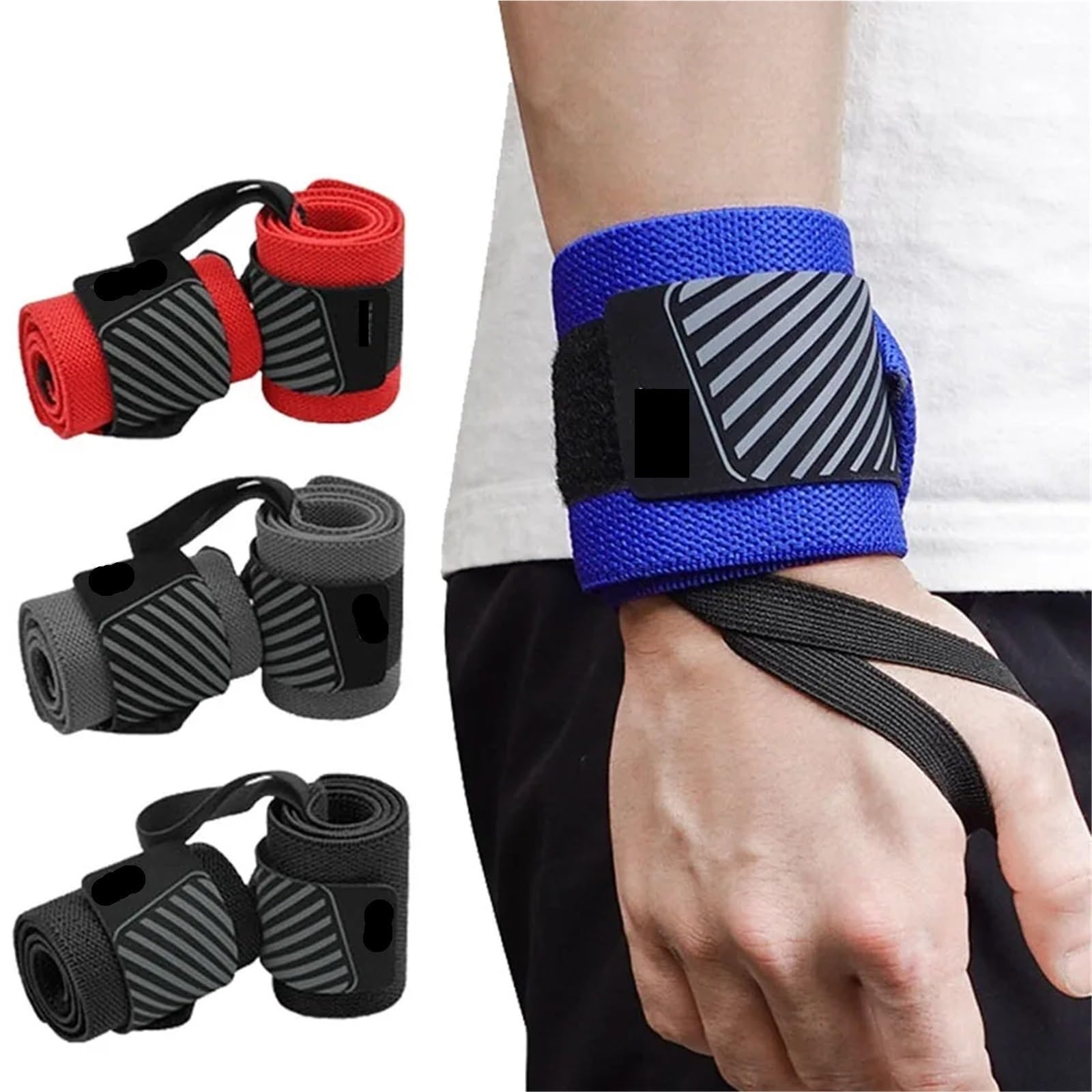 Straps Palestra 1 paio di fasce da polso for il supporto del, for sollevamento pesi, palestra, allenamento, for, powerlifting