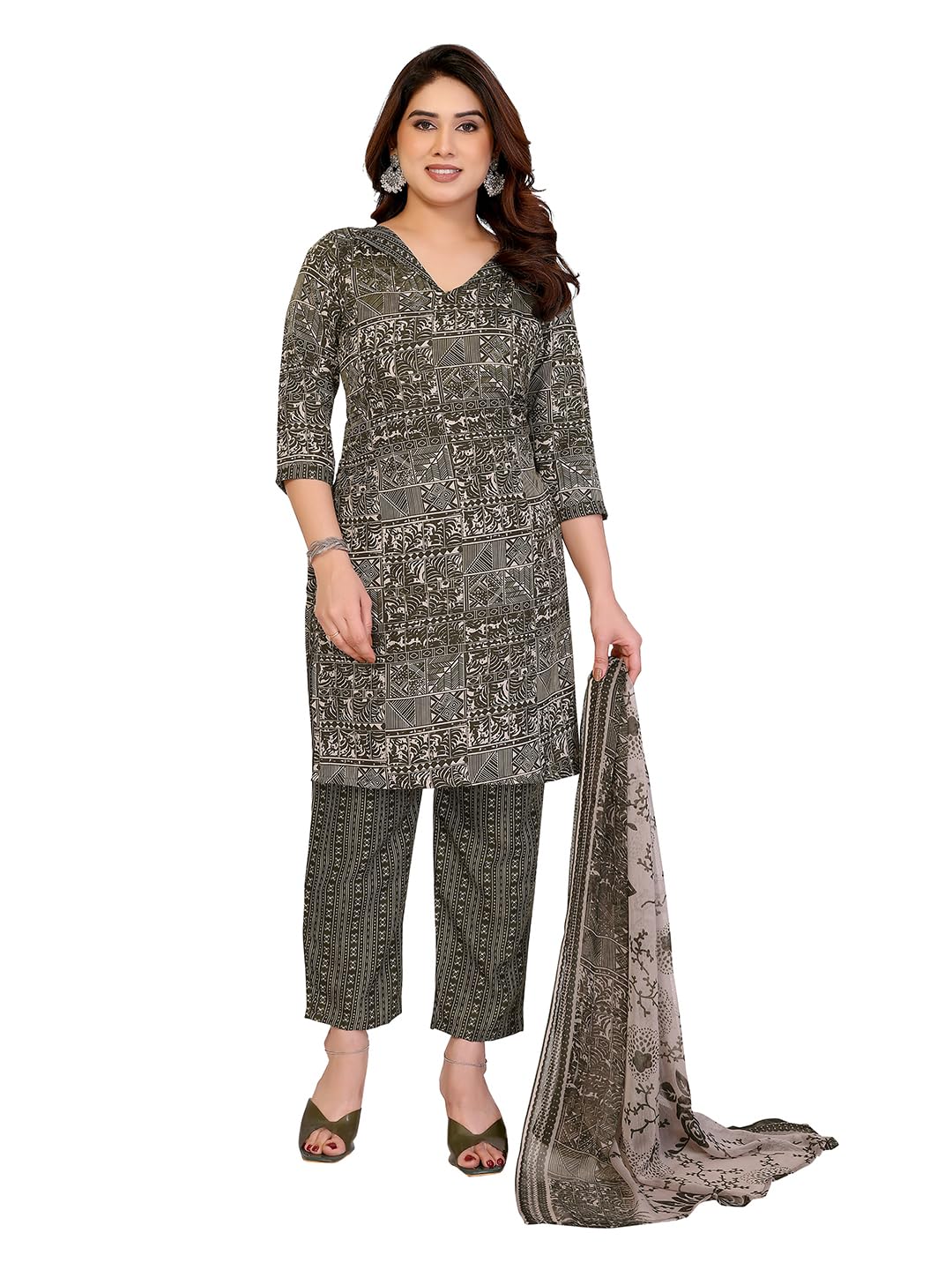 anand sarees ANAND Women's Unstitched Crepe Printed Dress Material-picture-18