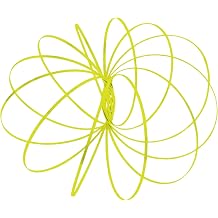 Geospace Original GeoFlux Mesmerizing 3-D Kinetic Sculpture & Interactive Spring Toy Yellow Glow