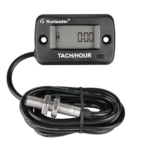 Runleader Rotating Shaft Hour Meter Speedometer, Speed Pickup