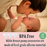 Vista 7 de 4 piezas de inserción de brida de 0.748 in, compatible con Medela/TSRETE/momcozy, inserto de silicona sin BPA para protector de extractor de leche