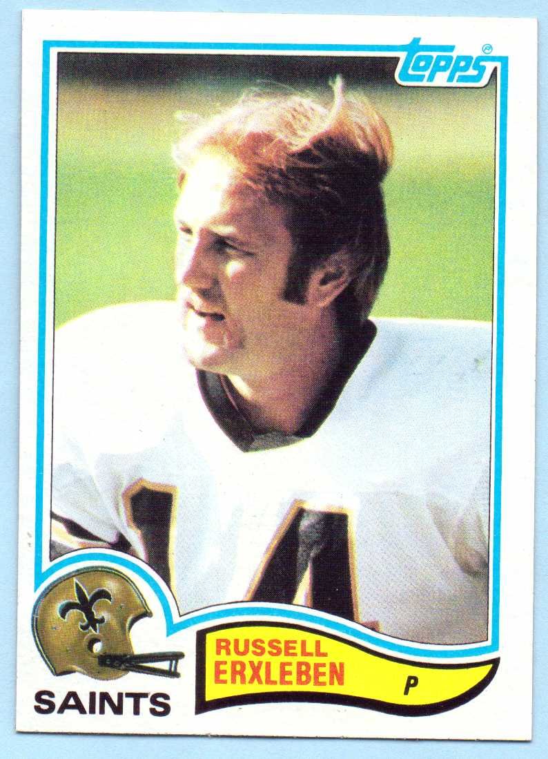 Amazon.com: Russell Erxleben 1982 Topps #405 - New Orleans Saints