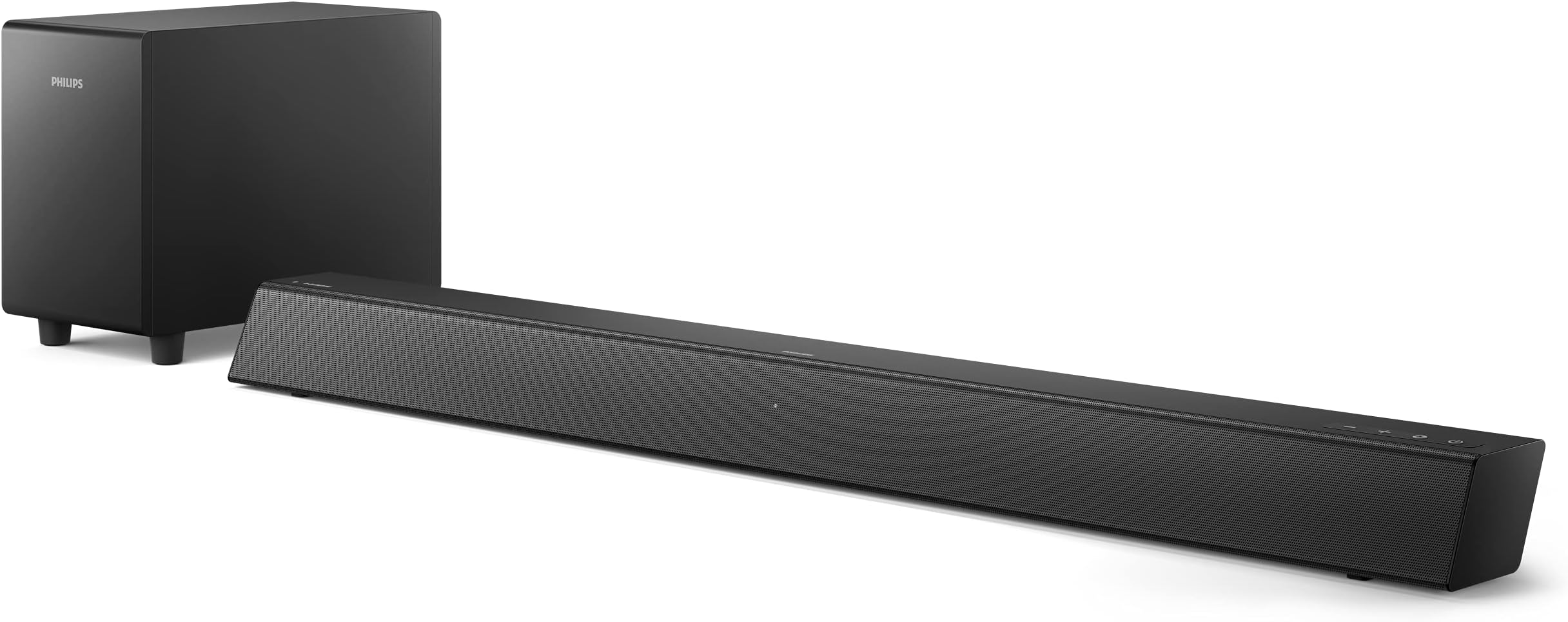 PHILIPS B5305 2.1 Soundbar Speaker with Wireless Subwoofer, Remote Control, Bluetooth Streaming and HDMI ARC (TAB5305) (Renewed)