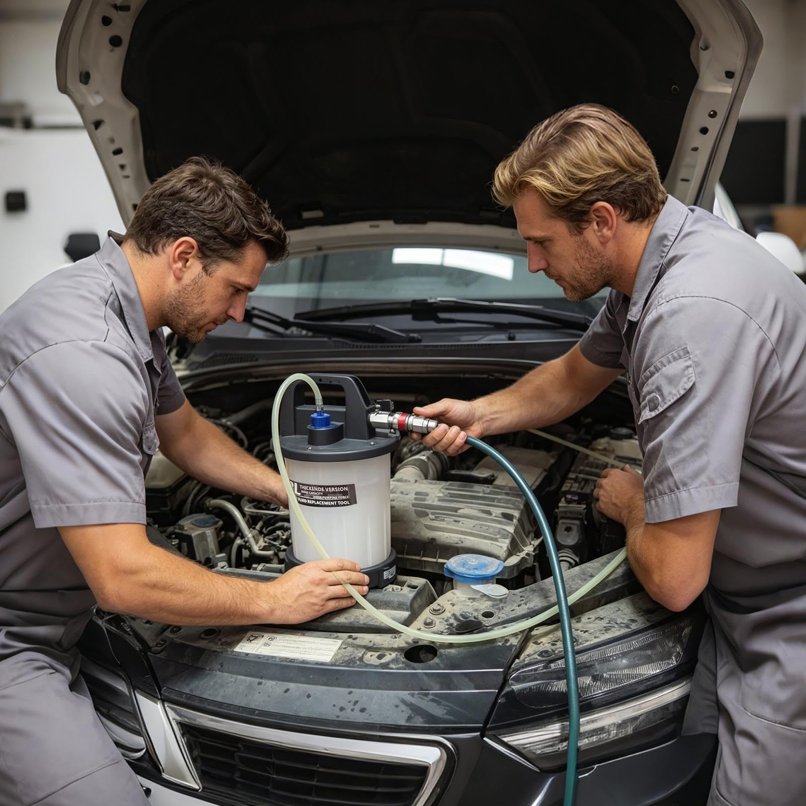 Bremsflüssigkeits-Entlüftungsset Großvolumiger Vorratsbehälter mit | Pneumatischer Bremsflüssigkeitsentlüfter Für Routinewartung, , Garage, Werkstatt und Kfz-Mechaniker
