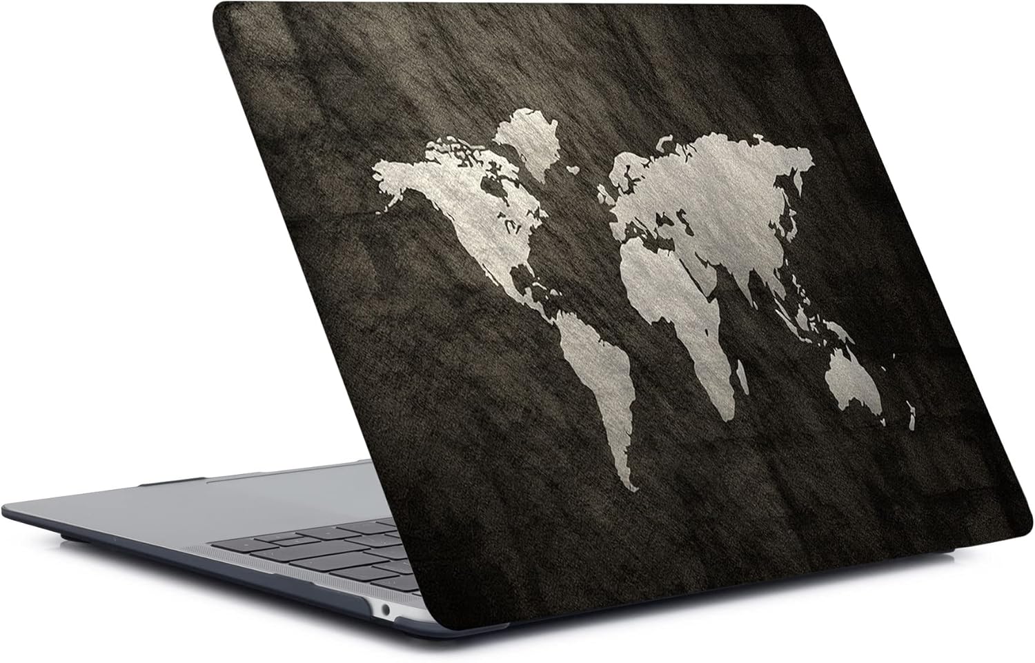 Laptop Case Compatible with MacBook Air 13 inch Case 2017 2016 2015 2014 2013 2012 2011 2010 Release Model A1466 A1369, Plastic Hard Shell Case Cover & Keyboard Cover Skin - World map