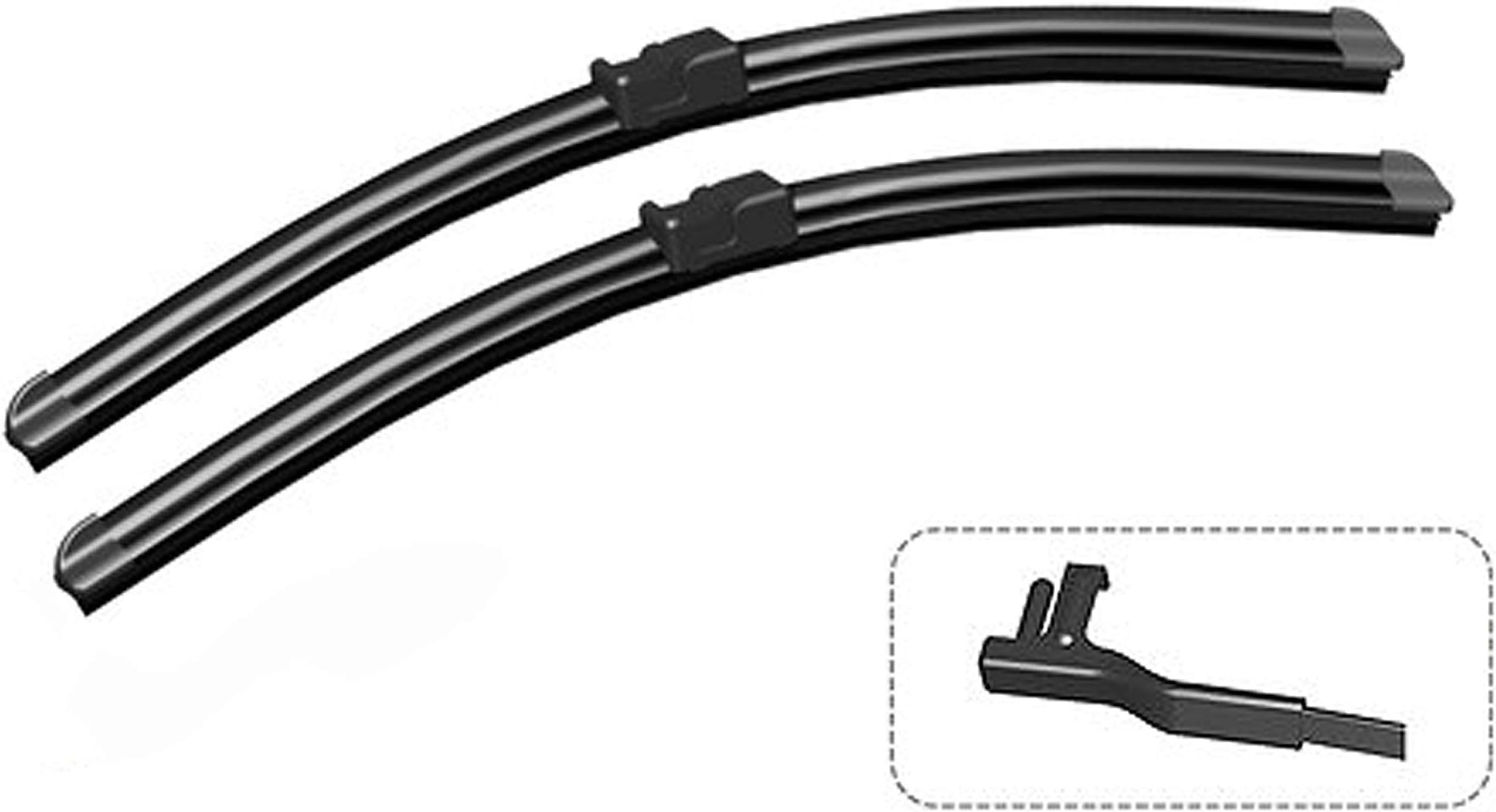 Compatible with Touareg SUV 2003 Onwards Windscreen Wiper Blade Kit