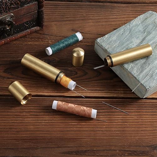 Miniatura 3 de 2 uds de latón portátil palillo de dientes titular bolsillo palillo caja contenedor de bolsillo dispensador de palillos de dientes para personal