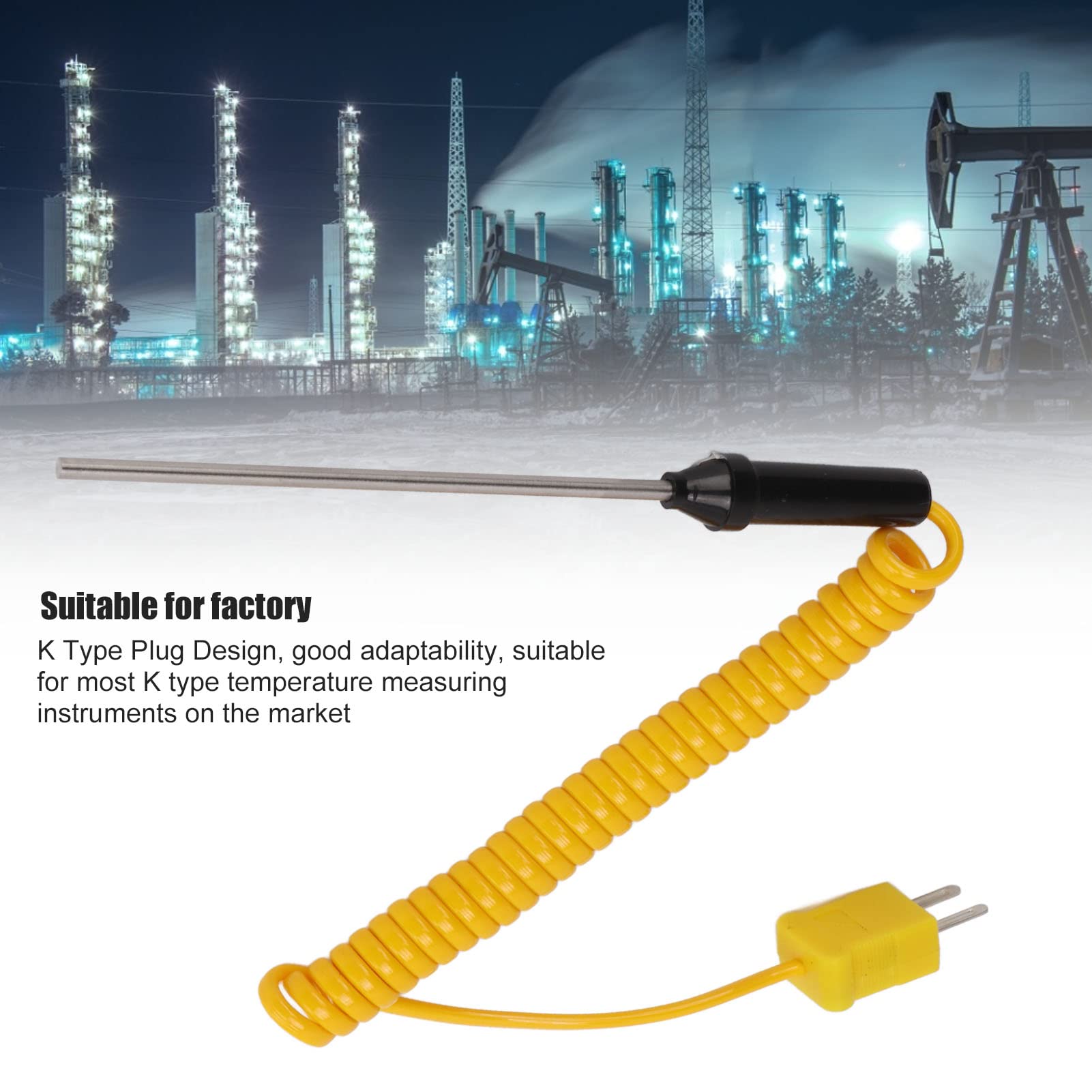 Sonde Thermocouple Type K Portable - Mesure Précise De 0 à 1100°C | Idéale Cuisine, Atelier & Industrie