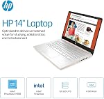 HP 14" Student and Home Laptop, HD Micro-Edge Display, Intel N150 Processor, 4GB DDR4 RAM, 128GB UFS Storage, Wi-Fi 6, Windows 11 Home S Mode, Thin and Light Portable Notebook – Rose Gold