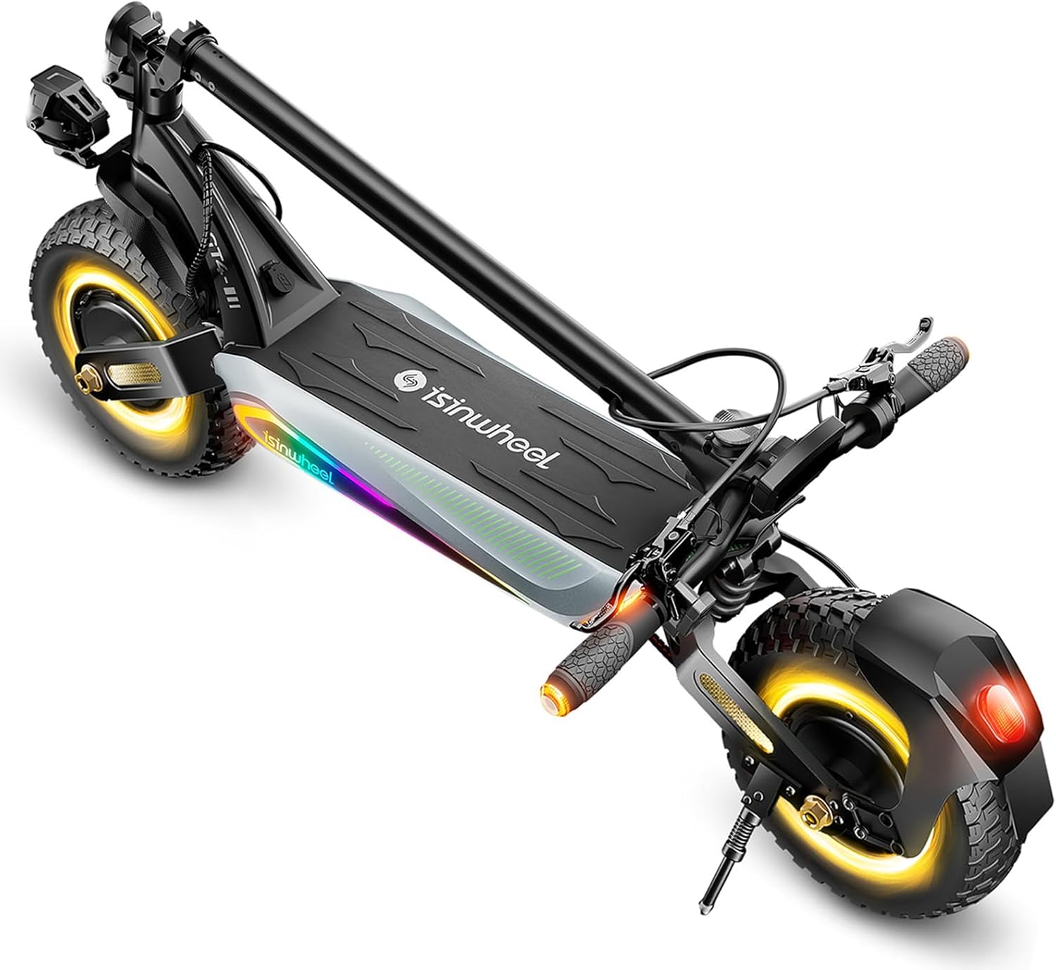 isinwheel GT1 Electric Scooter Adults, 28/45 MPH Top Speed, 28/50Miles Range, 800/2400W Motor, 330LBS Load, Off-Road Scooter for Adults with Turn Signal