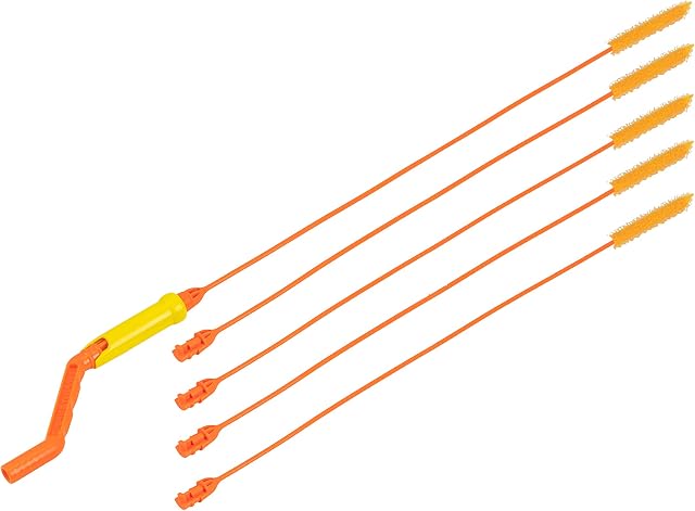 FlexiSnake DWPSK5A Drain Weasel Hair Clog Tool 6pc Starter Kit, Set