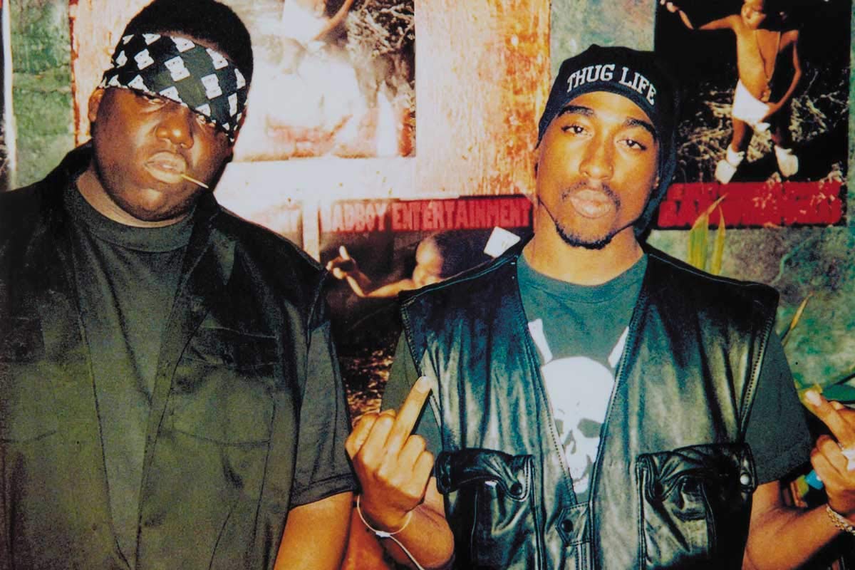 Tupac Shakur & The Notorious B.I.G. Hip Hop Poster, Unframed, 28 x
