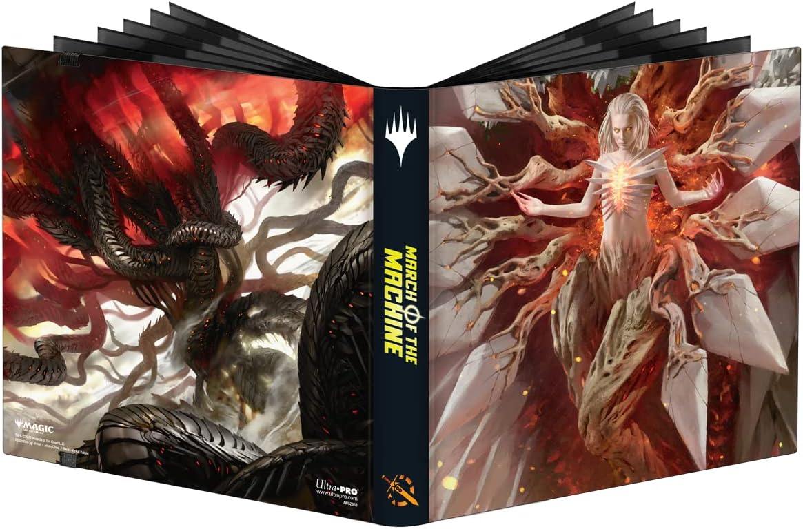 Ultra PRO - March of the Machine - 12-Pocket Pro Binder for Magic: The Gathering - Protects up to 480 standard-sized cards in the side pockets - Protects game cards and cards