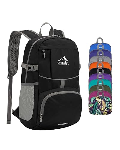 WATERFLY Small Lightweight Packable Hiking Backpack
