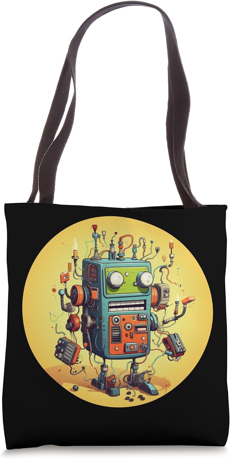 Funny smart robotics with a lot of Accessories Tote Bag