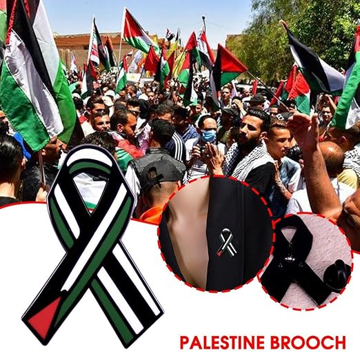 100 Pièces Palestine Pin National Émail Pins Drapeau Palestine Métal