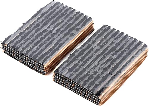Miniatura 1 de Keenso Tiras de goma para reparación de neumáticos de coche, 100 unidades de 3.937 x 0.118 in, para reparación de pinchazos de neumáticos, sin