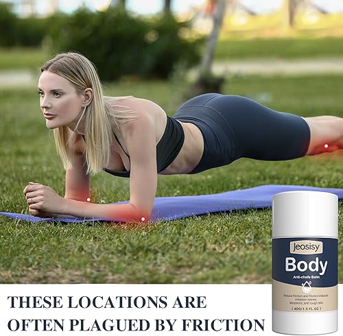 Miniatura 5 de Anti Chafing Stick-Body Anti Chafe Balm Cream Anti Chafing Friction Defense Stick for Thighs, Chest, Arms, Feet, Elbows and Areas Where Skin