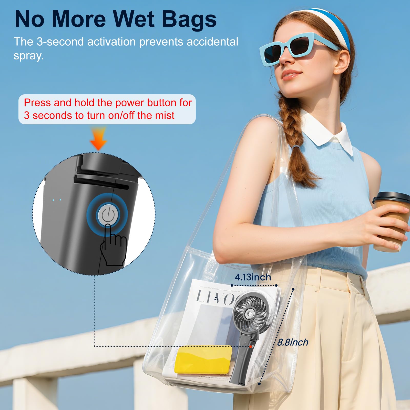 Draagbare Opvouwbare Handventilator - USB Mini Fan met 12u B